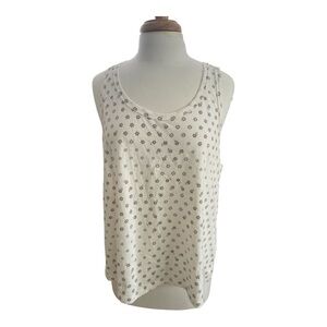 NWT Madewell Cream Sleeveless Relaxed Tank Top